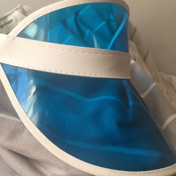 5/$15 Urban outfitters Clear Blue Visor - Picture 4 of 5